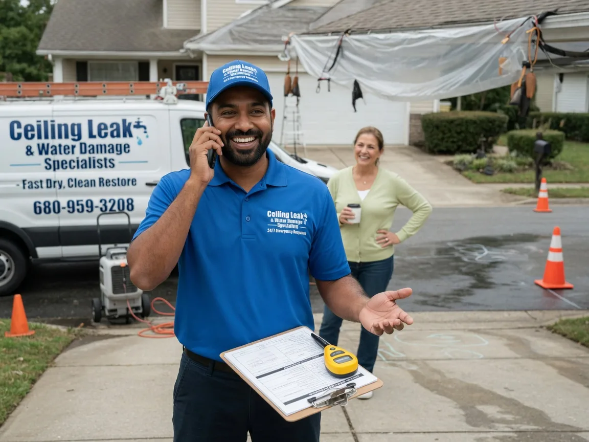 Ceiling Leak Cleanup Ridgefield Park, NJ FAQs